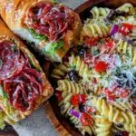 flavorful grinder italian sub pasta salad - featured image