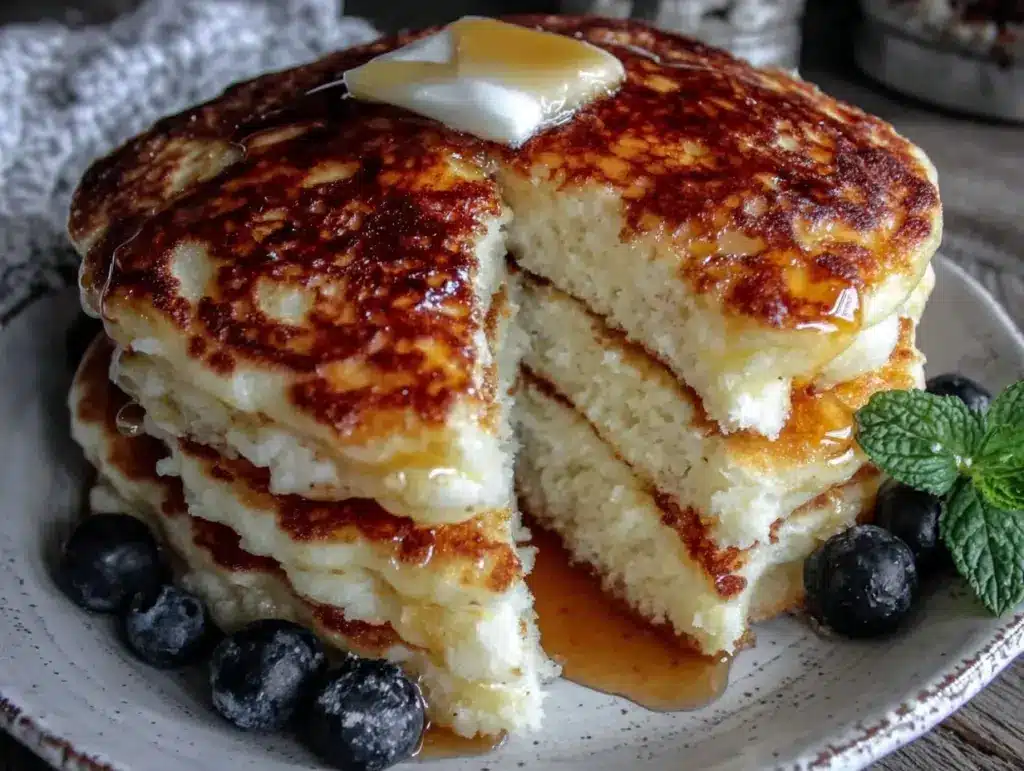 fluffy buttermilk pancakes - featured image