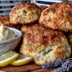 fluffy lemon lavender scones - featured image