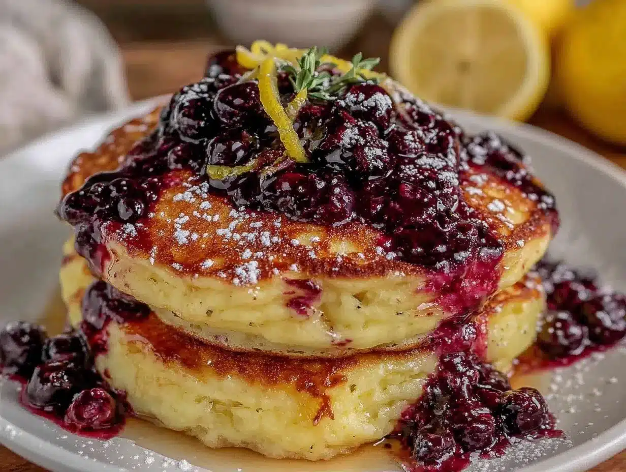fluffy lemon ricotta pancakes preparation steps
