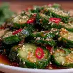 fresh asian cucumber salad - featured image