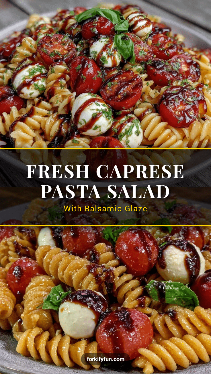 Fresh Caprese Pasta Salad recipe