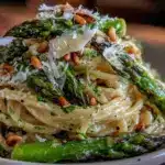 fresh lemon asparagus pasta - featured image