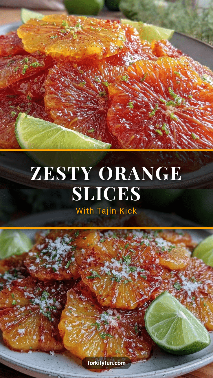 fresh orange slices with tajín recipe