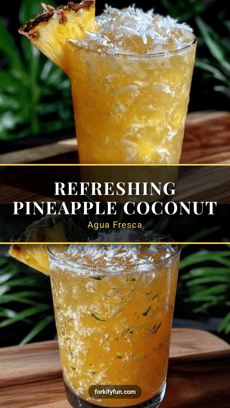 fresh pineapple coconut agua fresca recipe