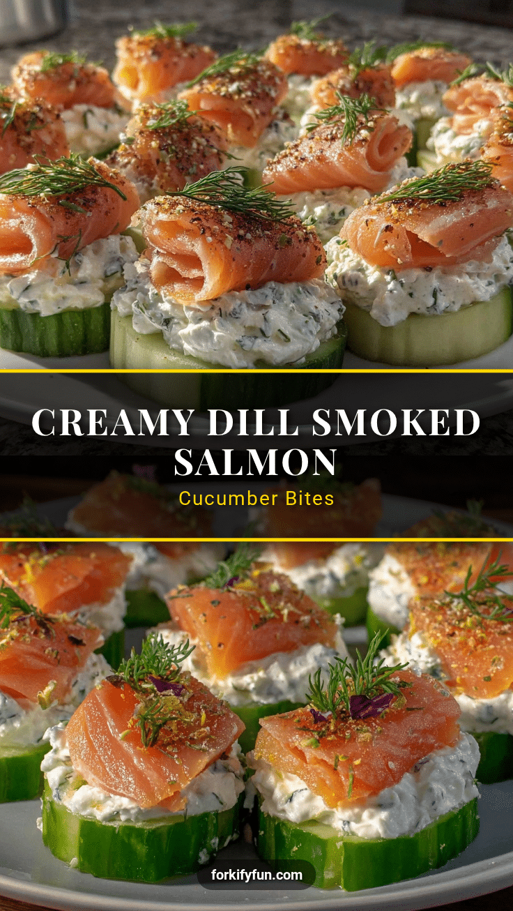 fresh smoked salmon cucumber bites recipe