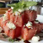 fresh watermelon feta salad - featured image