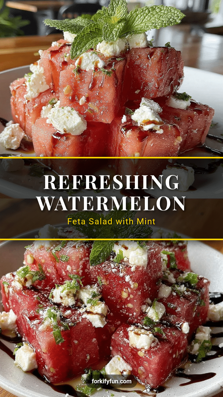 fresh watermelon feta salad recipe