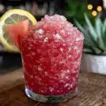 frozen watermelon lemonade slushie - featured image