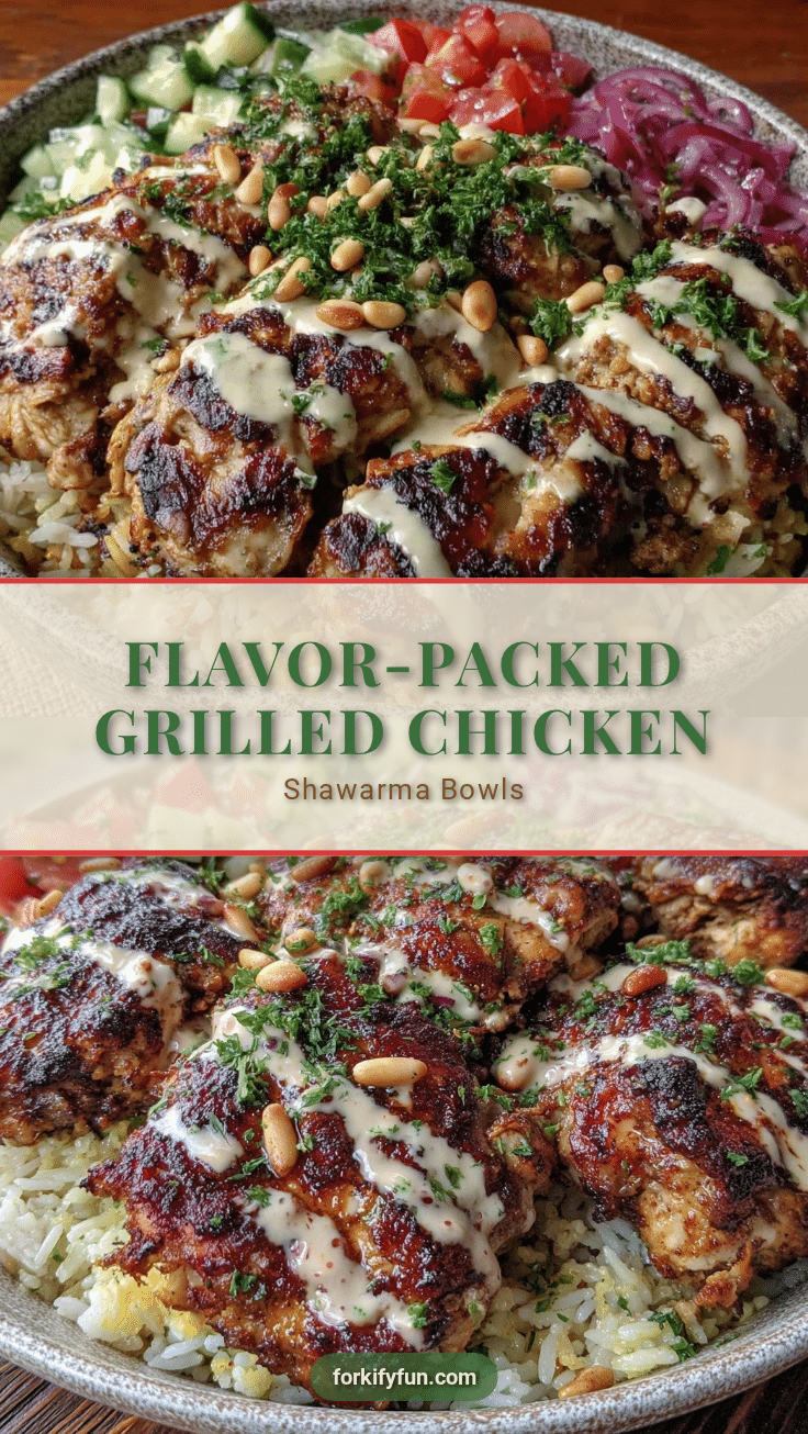 grilled chicken shawarma bowls recipe