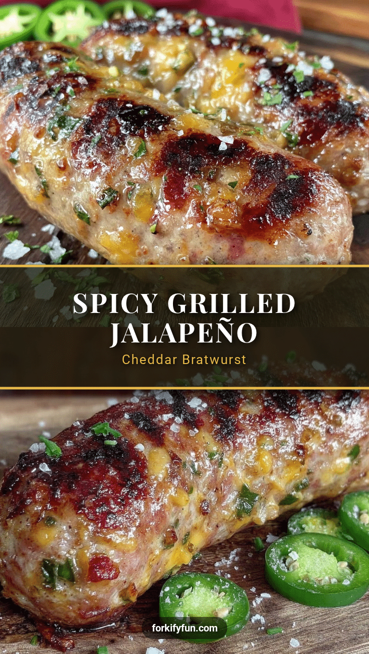 grilled jalapeño cheddar bratwurst recipe