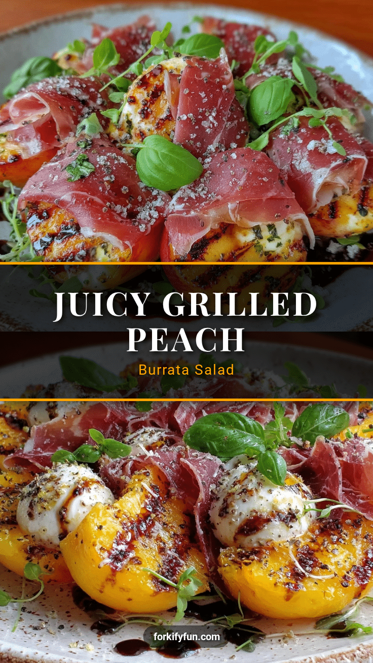 grilled peach and burrata salad recipe