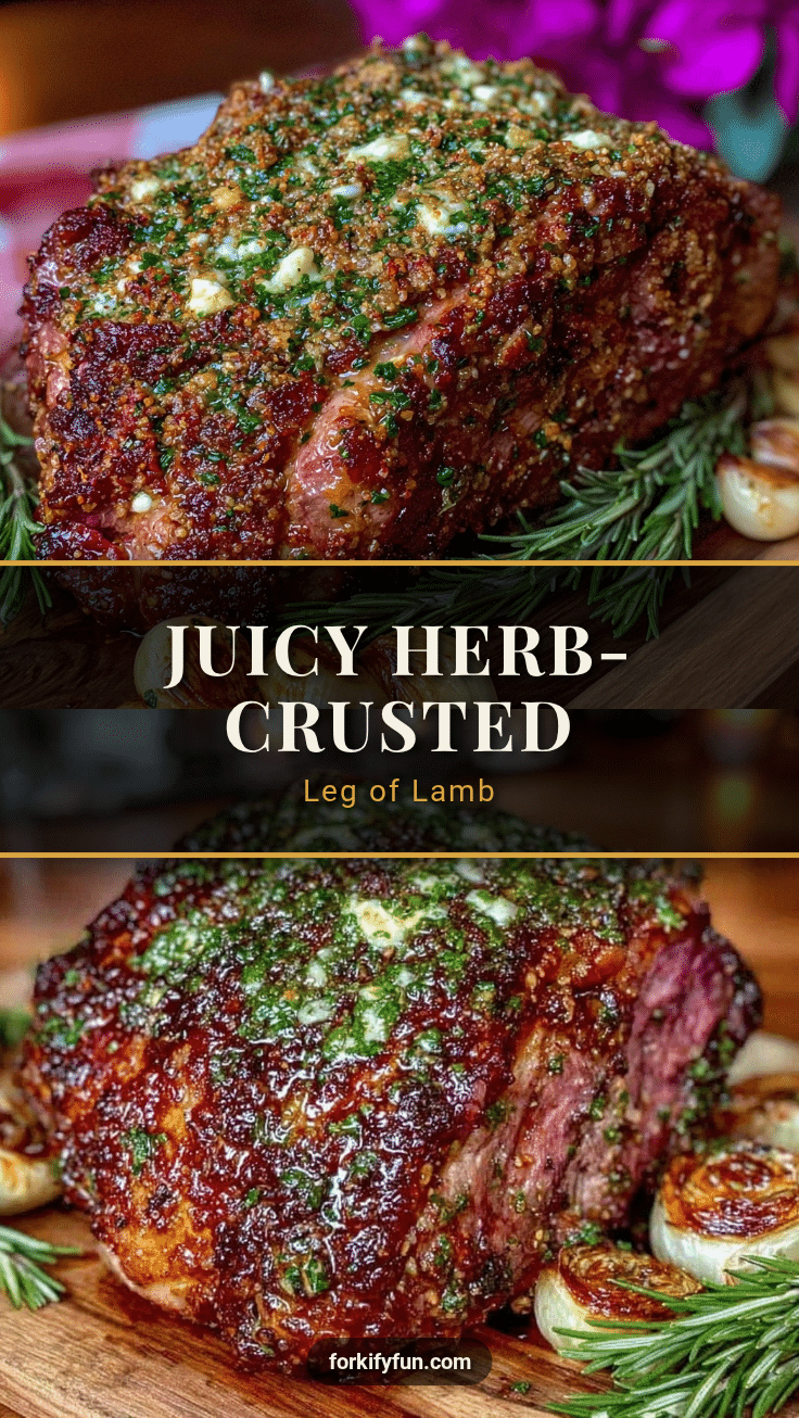 herb-crusted leg of lamb recipe