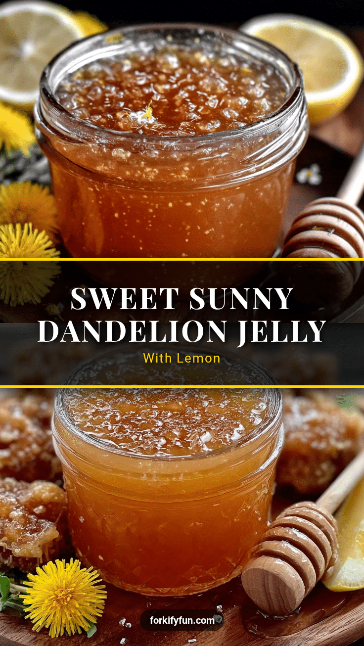 homemade fresh dandelion jelly recipe