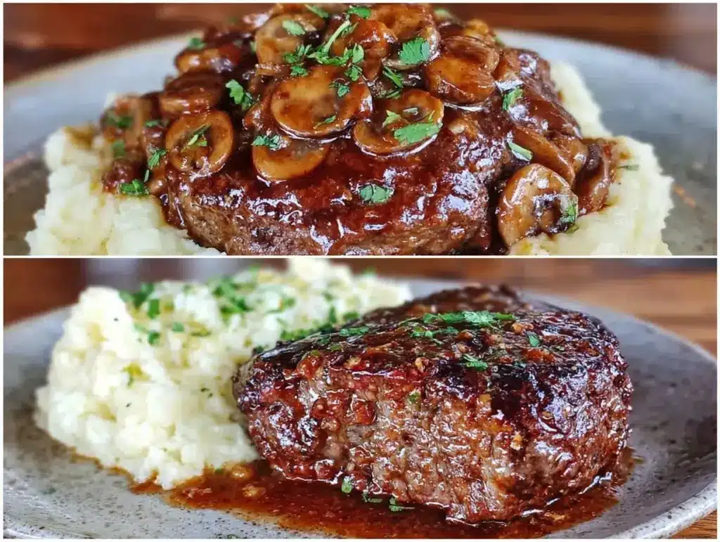 homemade salisbury steak - featured image