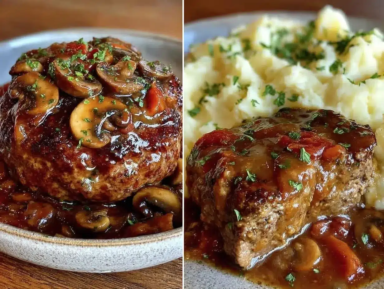 homemade salisbury steak preparation steps