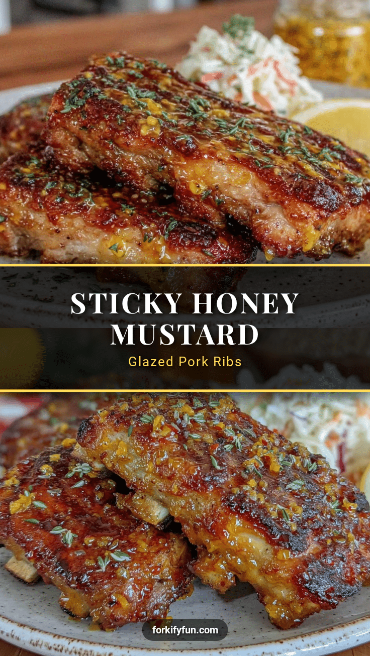 honey mustard glazed pork ribs recipe