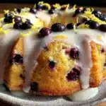 lemon blueberry bundt cake - featured image