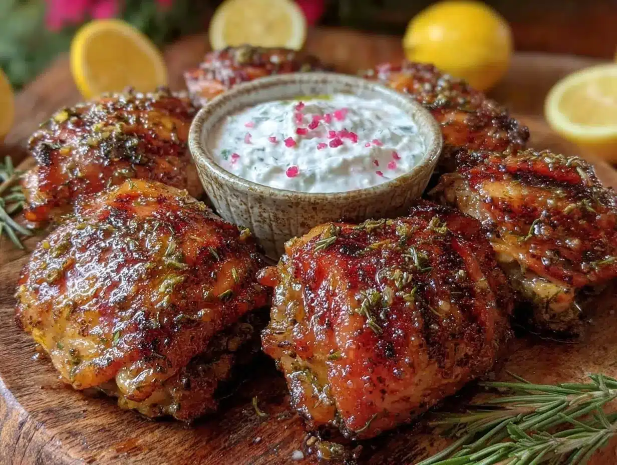 lemon herb grilled chicken thighs preparation steps