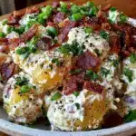 loaded bacon ranch potato salad - featured image