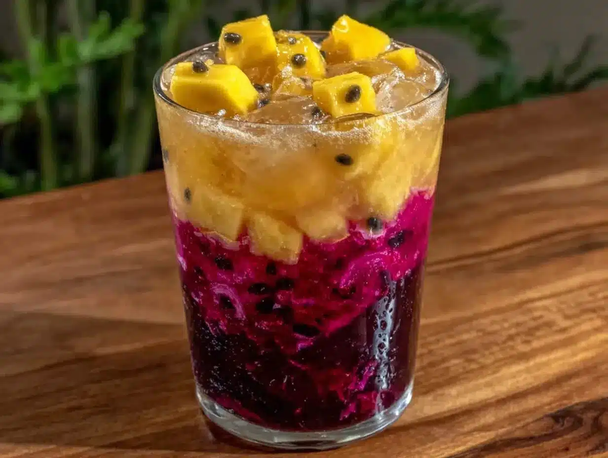 mango dragon fruit refresher smoothie preparation steps