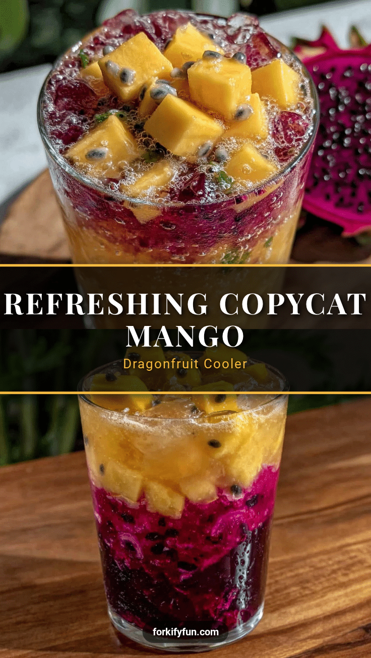 mango dragon fruit refresher smoothie recipe