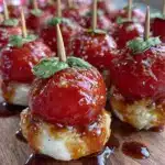 mini caprese skewers - featured image