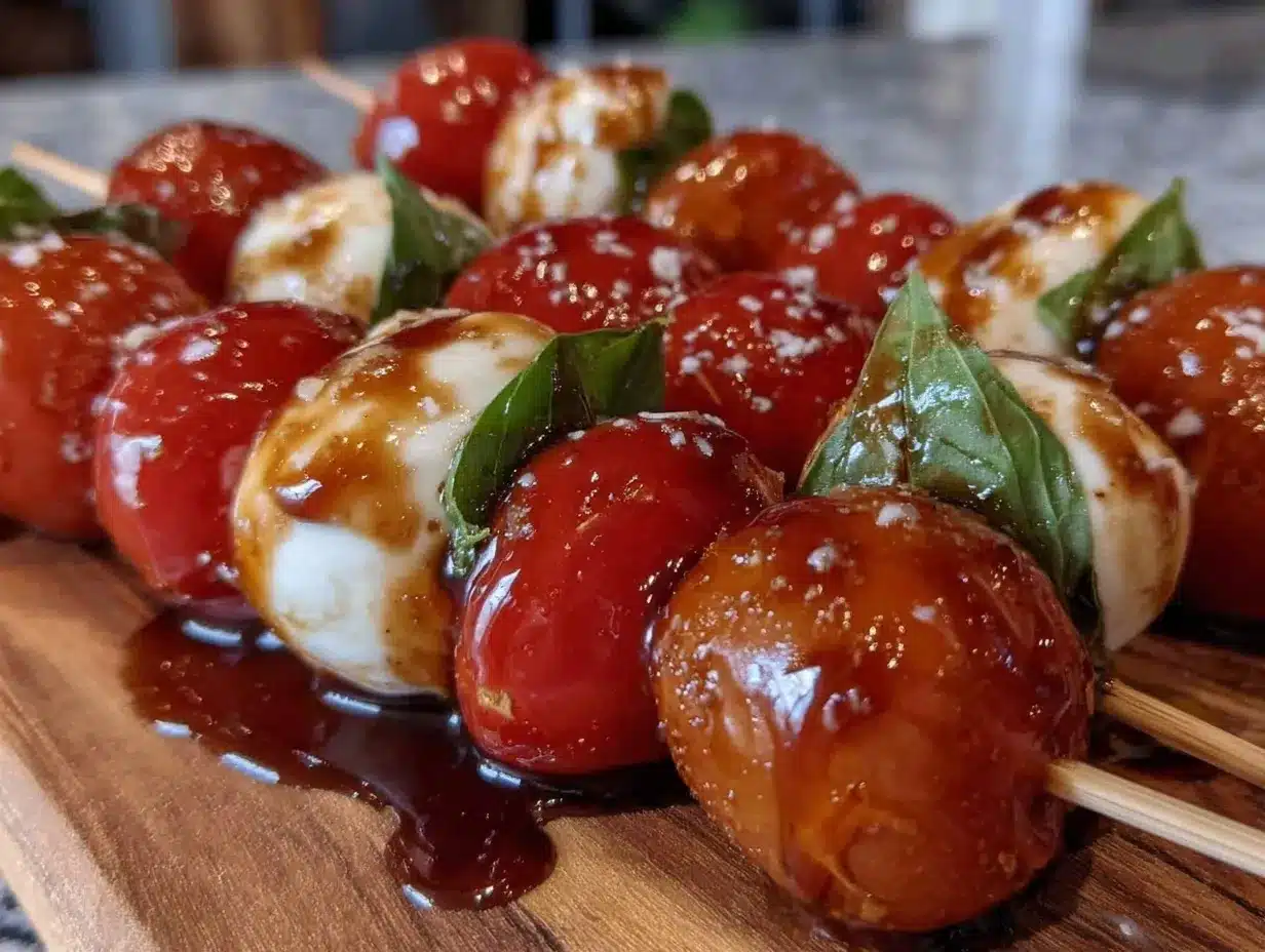mini caprese skewers preparation steps