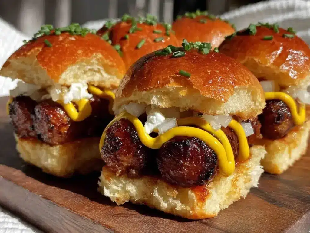 mini hot dog sliders - featured image