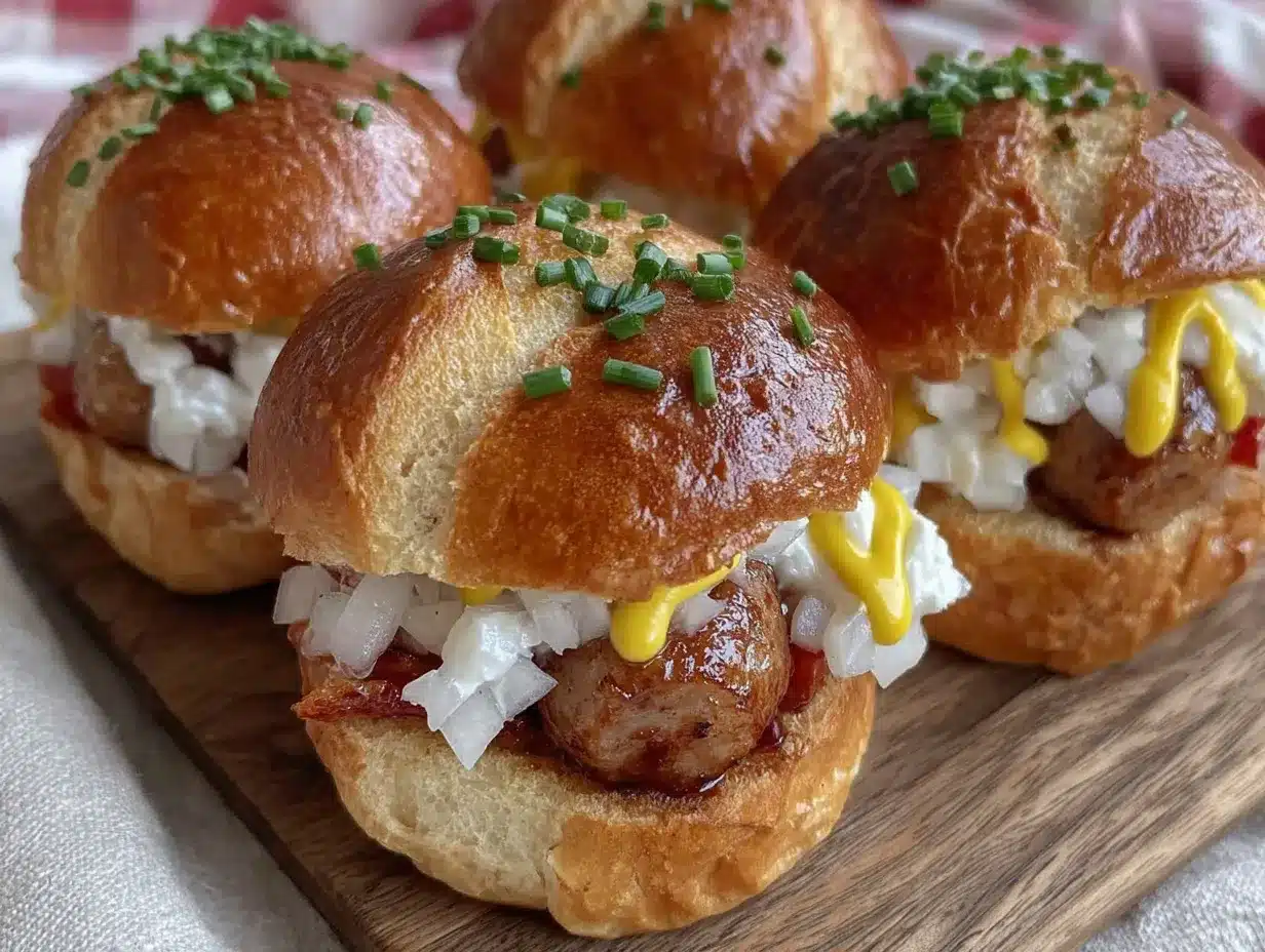 mini hot dog sliders preparation steps