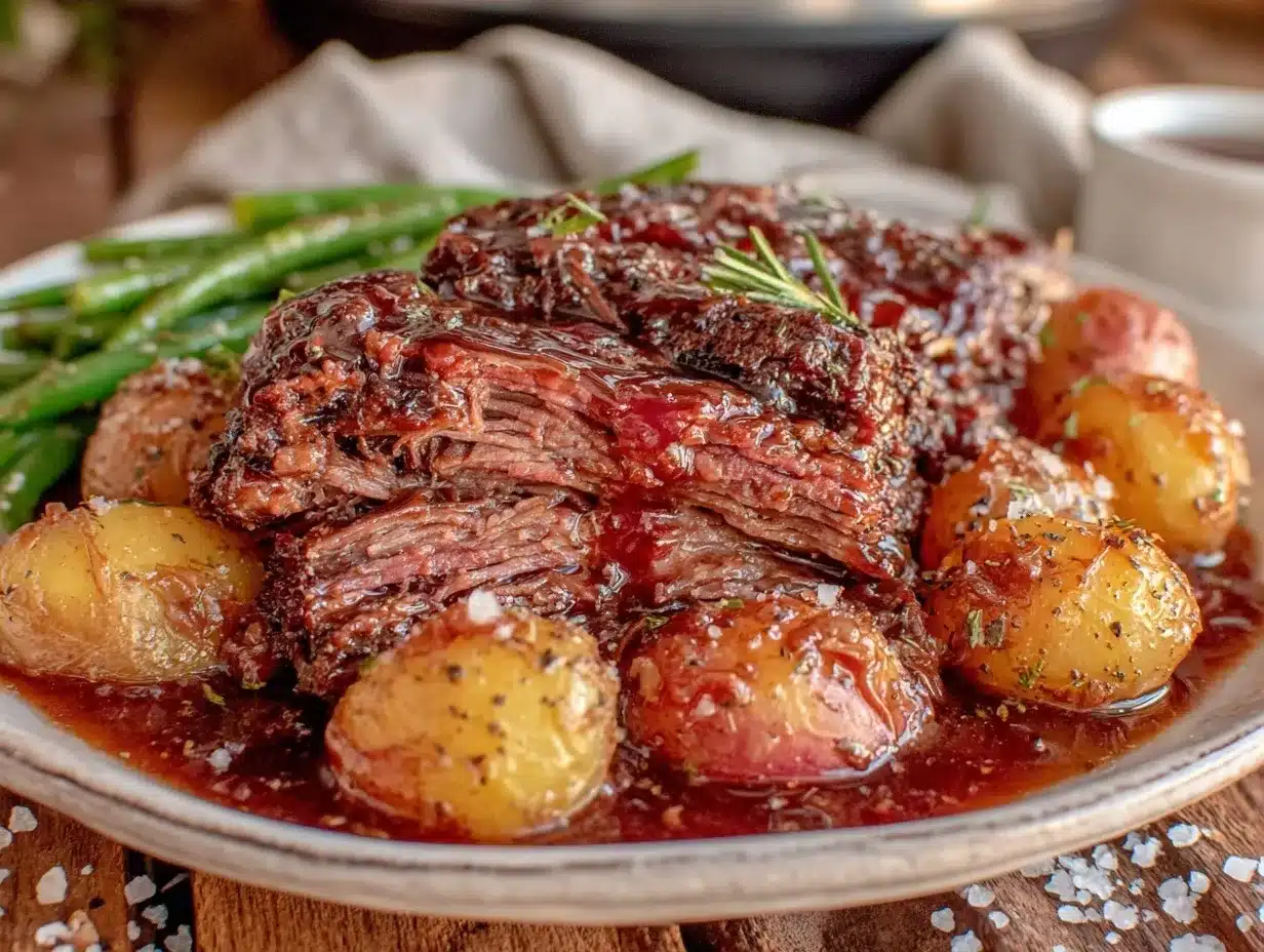 Mississippi Pot Roast Slow Cooker preparation steps