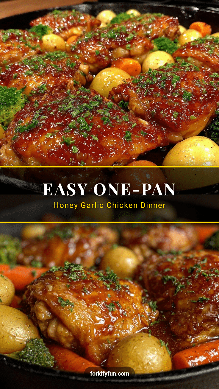 one-pan honey garlic chicken recipe