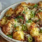 philly cheesesteak potato casserole - featured image