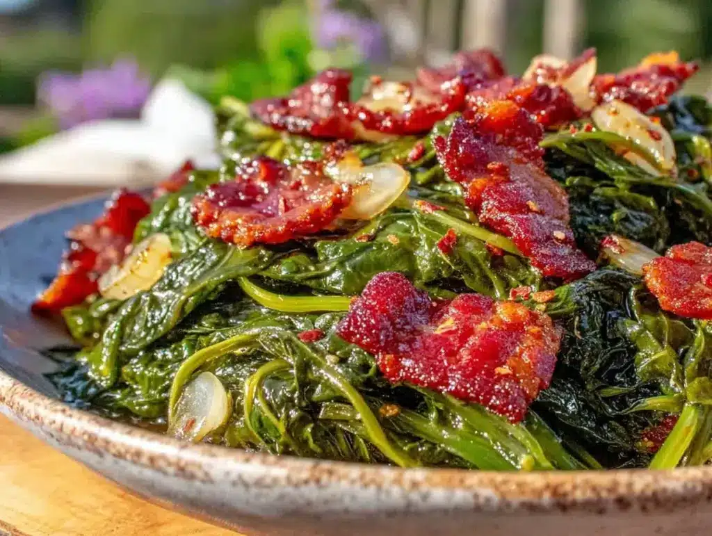 sautéed dandelion greens - featured image