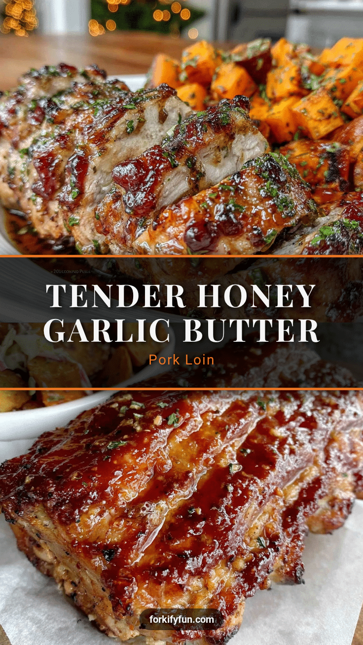 slow cooker honey garlic butter pork loin recipe