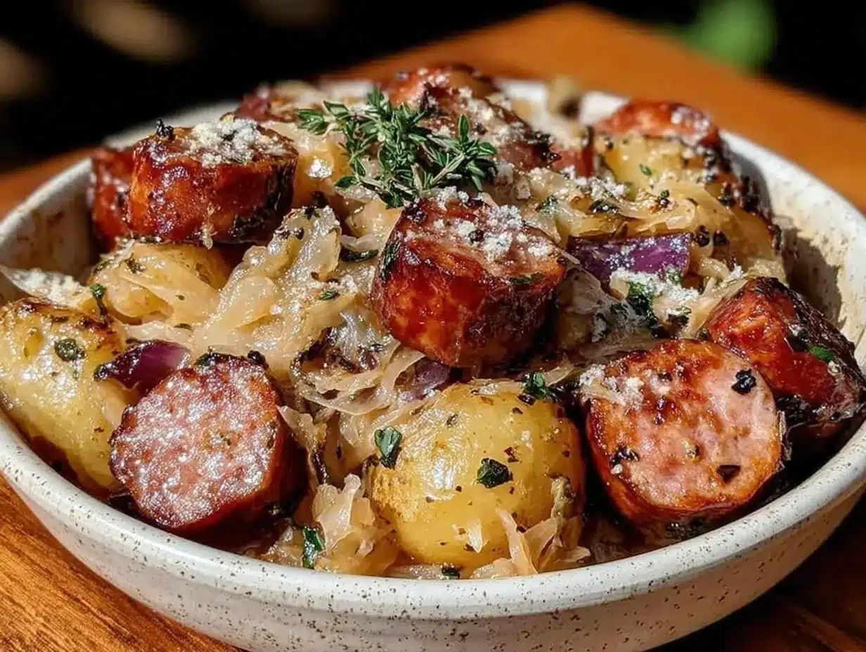 slow cooker Polish kielbasa preparation steps