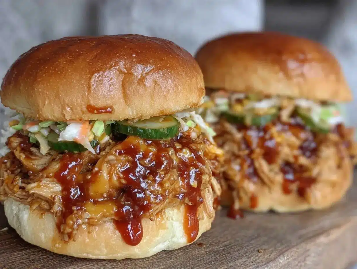 smoked pulled chicken sandwiches preparation steps