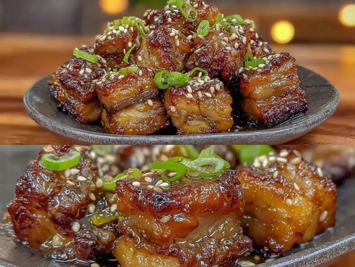 sticky pork belly bites preparation steps