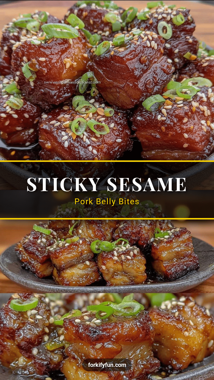 sticky pork belly bites recipe