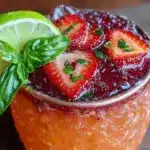 strawberry basil moscow mule - featured image