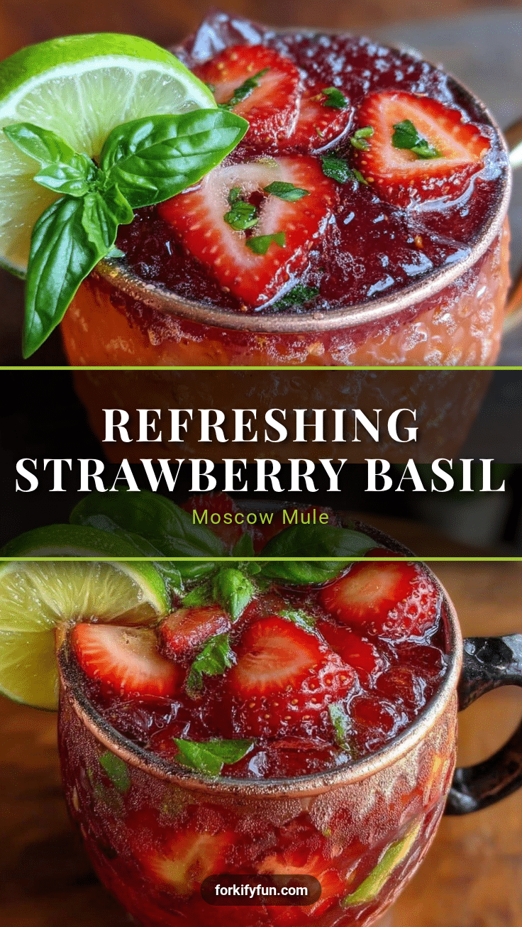 strawberry basil moscow mule recipe