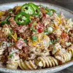 taco ranch pasta salad - featured image