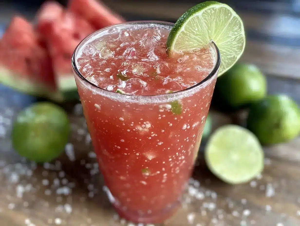Agua Fresca de Sandía preparation steps