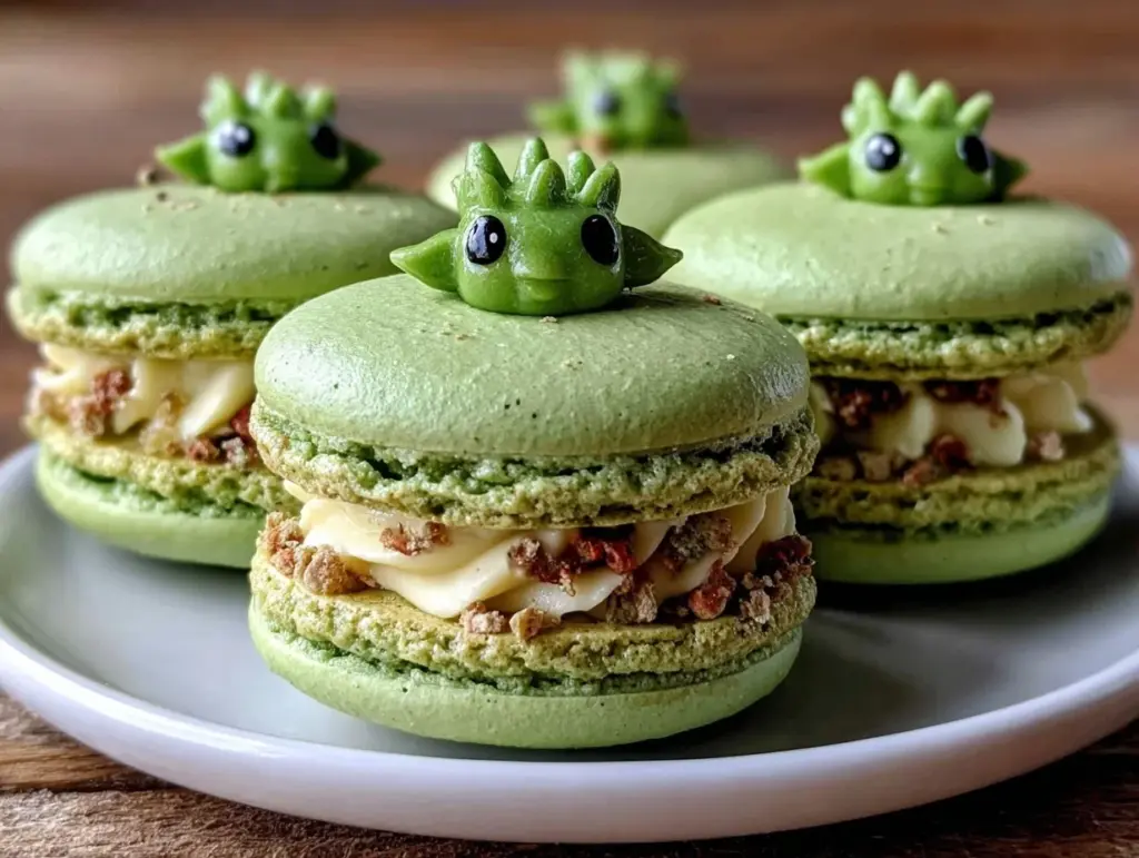 Baby Yoda Matcha Macarons - featured image