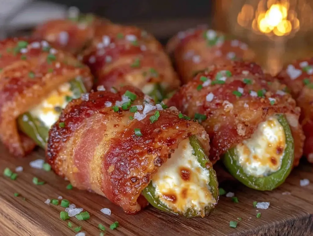 bacon-wrapped stuffed jalapeño poppers - featured image