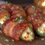 bacon-wrapped stuffed jalapeño poppers - featured image