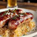 beer-braised bratwurst - featured image