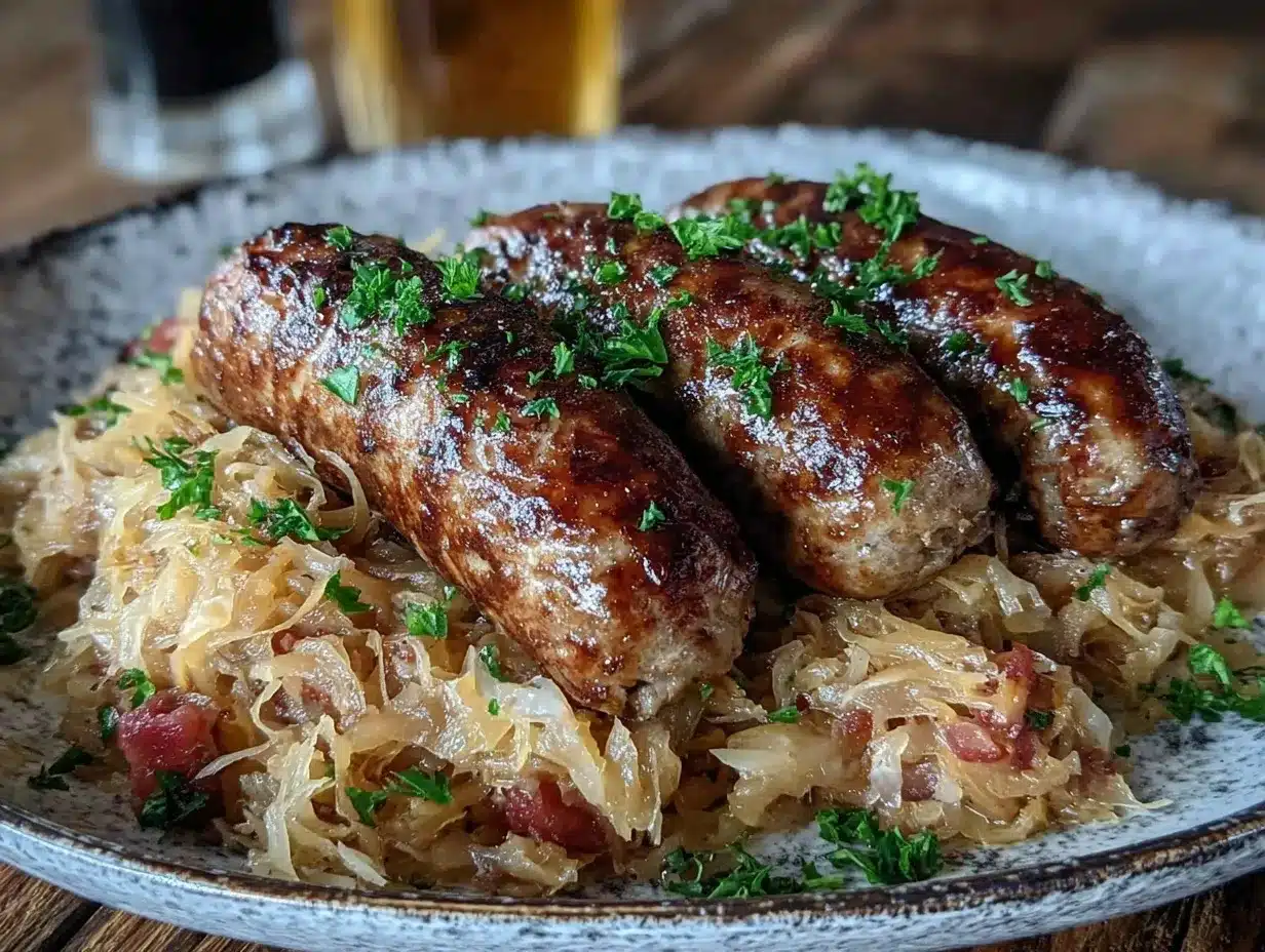 beer-braised bratwurst preparation steps