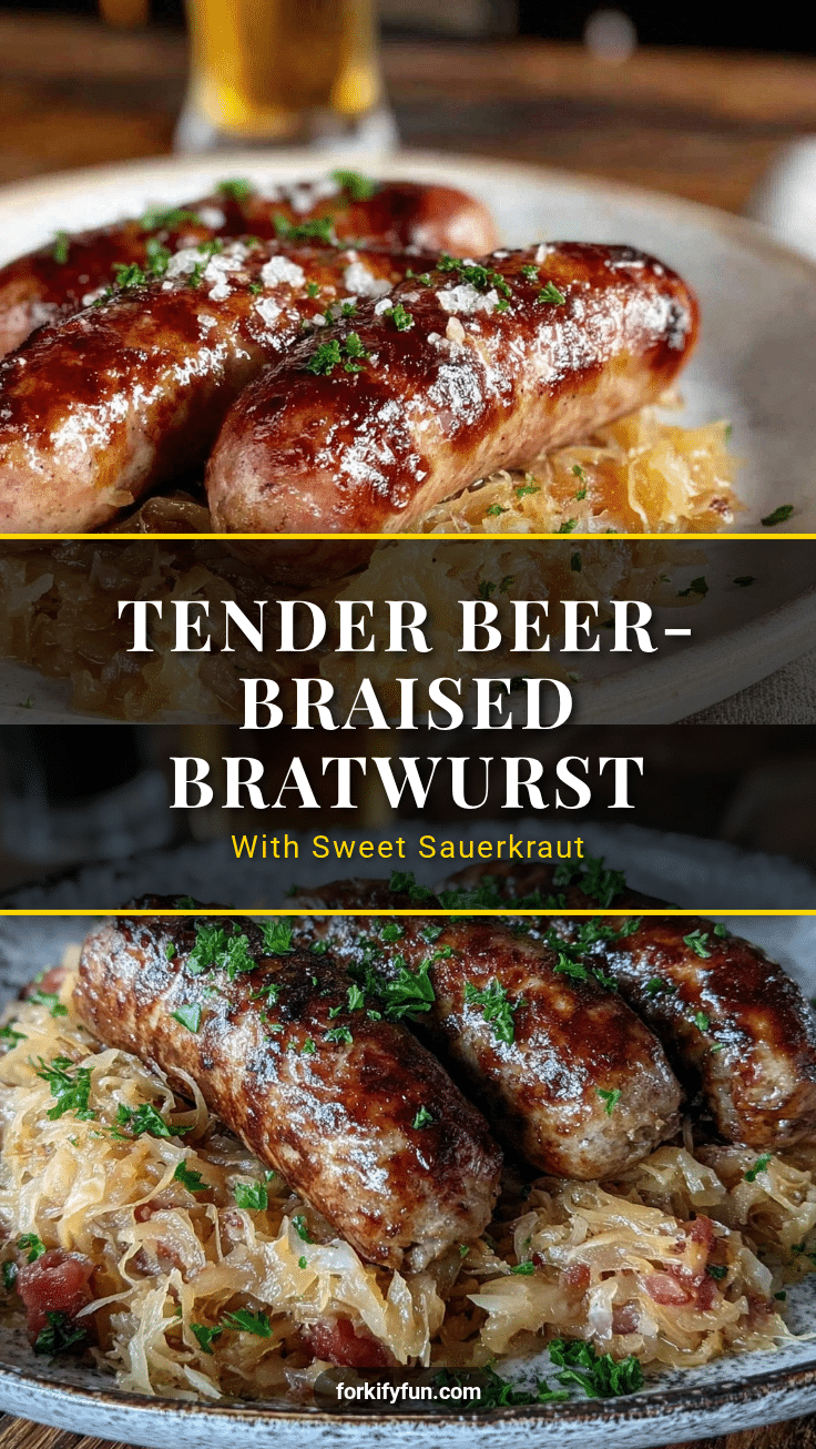 beer-braised bratwurst recipe
