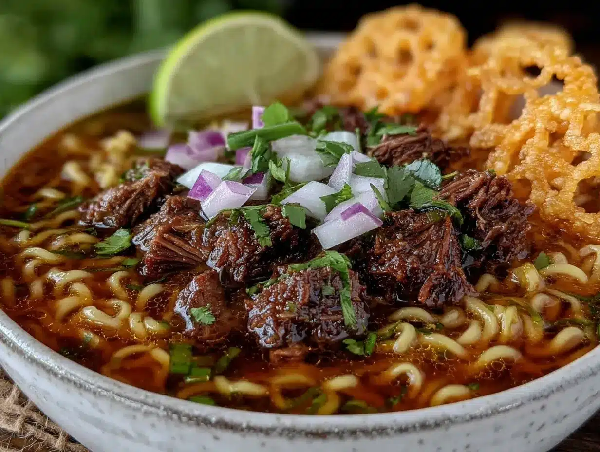 birria ramen preparation steps